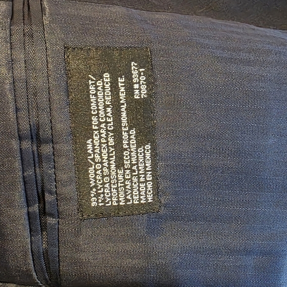 Stafford Blazer Athletic Fit Mens 46R Travel Pant 36Wx28L Blue Wool Interview - Picture 6 of 12